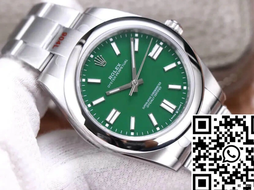 Green Factory Rolex 41MM Oyster EW M124300-0005 Dial Perpetual 0311